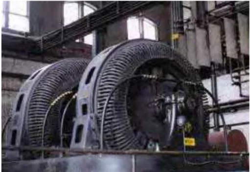 Figura 1.1 – Um dos dois conversores de frequência de 40/60Hz da estação hidroelétrica de  Mechanicville, Nova York [1] 