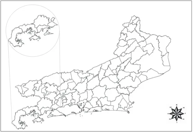 Figura 6 - Região Turística Costa Verde. Elaborado pelo o Autor. 