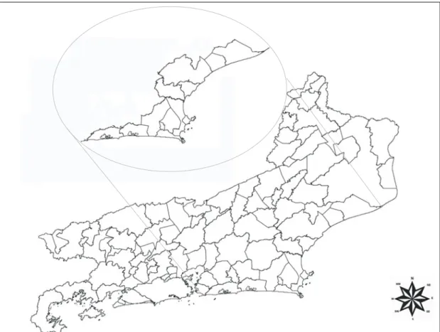 Figura 7 - Região Turística Costa do Sol. Elaborado pelo o Autor. 