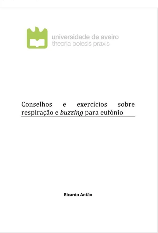 Figura 1 - Guia para eufónio, capa 