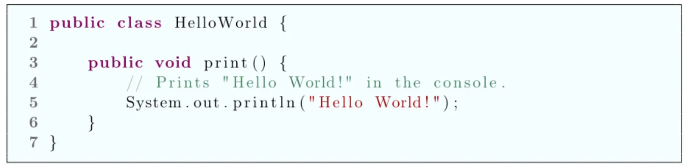 Figure 4.5: Business logic - Hello World.