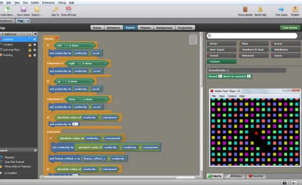 Figure 2.10 – Stencyl interface