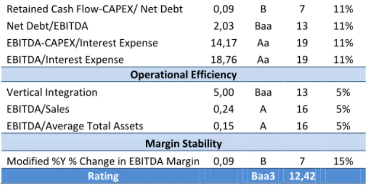 Table 16 Cost of Debt computations 