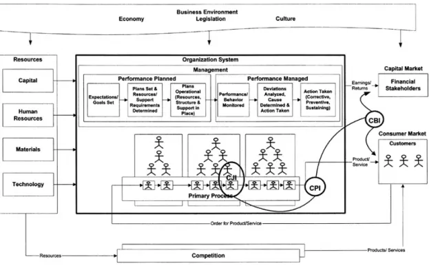 Figure 2.7: Anatomy of performance of organization Rummler (2004).