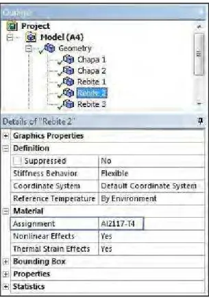 Figura 53 - Material atribuído ao rebite 2 