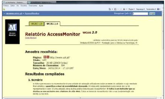 Figura 9 - Relatório resumo do  Access Monitor  (parte 2) 