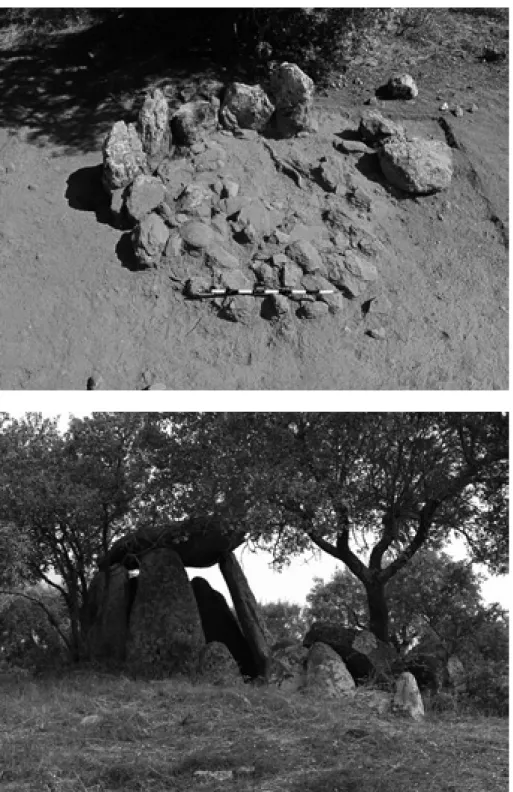 Fig. 7   Em cima: Águias 2 em fase de escavação; em baixo: Cabeceira 1.