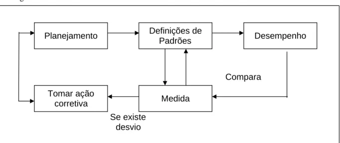 Figura 4. Processo de controle e o inter-relacionamento. 