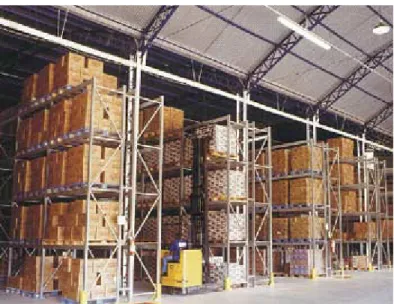 Figura 2.7 – Foto do sistema de armazenagem industrial do tipo Porta-pallets,  (Altamira (2002))
