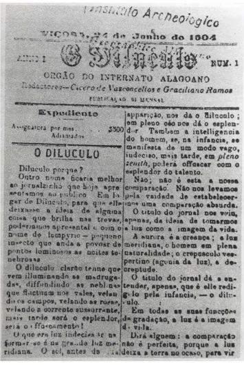 Figura 9 Primeira página de O dilúculo, de 24 de junho de 1904