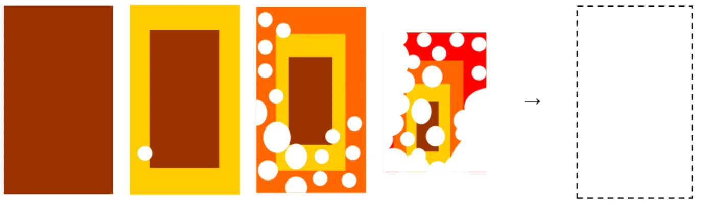 Figure 8. Material changing and reduction of cross section through time. 