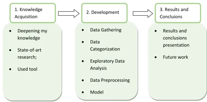 Figure 4 - General overview of the project steps 