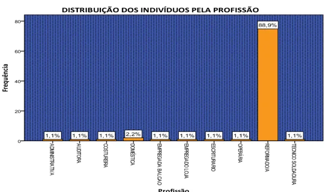 Figura 4. Distribuição dos Indivíduos Pela Profissão Actual. 