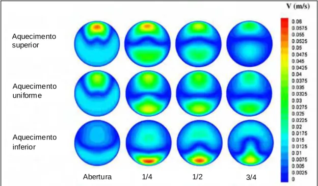 Figura 8: Perfis da velocidade para diferentes parâmetros.   (BUDIHARDJO ET AL., 2007) 