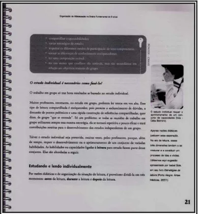 FIGURA 1  – Exemplo de margens externas e seus conteúdos    Fonte: Volume 1 Coleção Instrumentos da Alfabetização