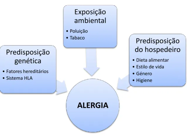 Figura 3 - Fatores de risco de doença alérgica 