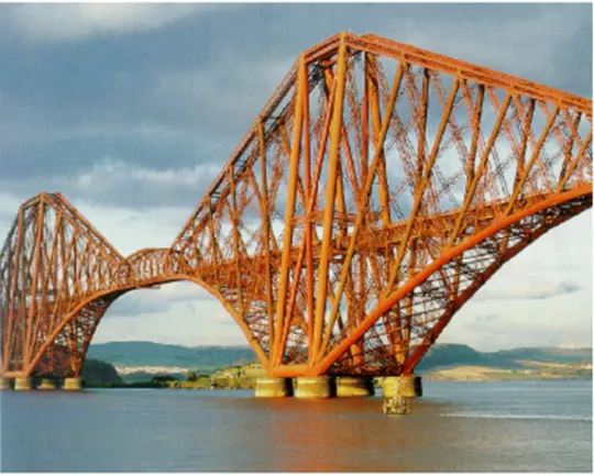 Figura 2.2– Ponte Firth of Forth bridge – Edimburgo, Escócia  Fonte: Wardenier, J., 2000