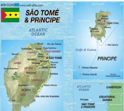 Figura 1: Localização geográfica de S. Tomé e Príncipe 