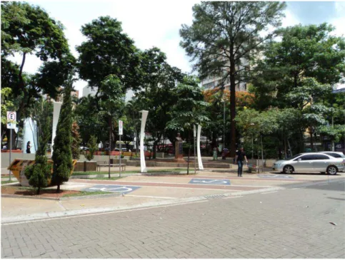Figura 5. Vista geral da praça Rui Barbosa, São José do Rio Preto, SP, 2015. 