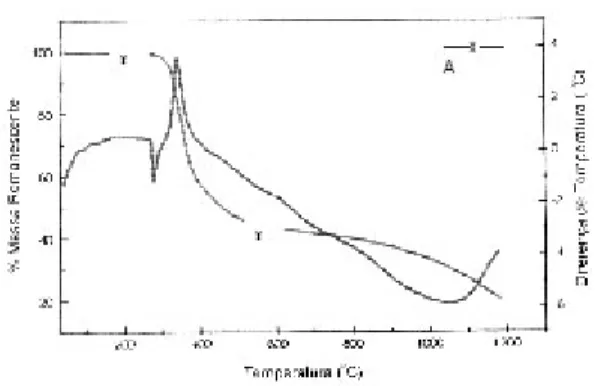 Figura 4 - Curva DSC de esparfloxacino substância de referência. Programação de aquecimento de 0 a 500 o C com razão de aquecimento de 20 o C/min.