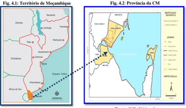 Fig. 4.1: Território de Moçambique 