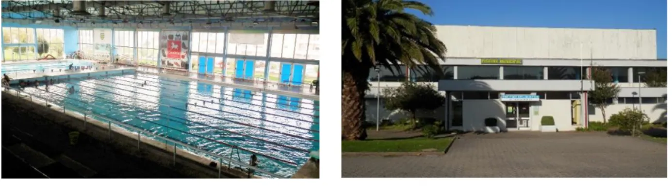 Figura 7. Interior da piscina.  Figura 8. Exterior da piscina. 