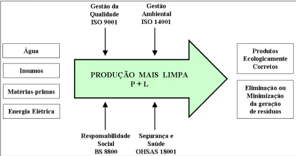 Figura 1.4: Esquema de integração dos sistemas de gestão de uma organização                                            Fonte: Adaptado de MAFFEI (2001) 