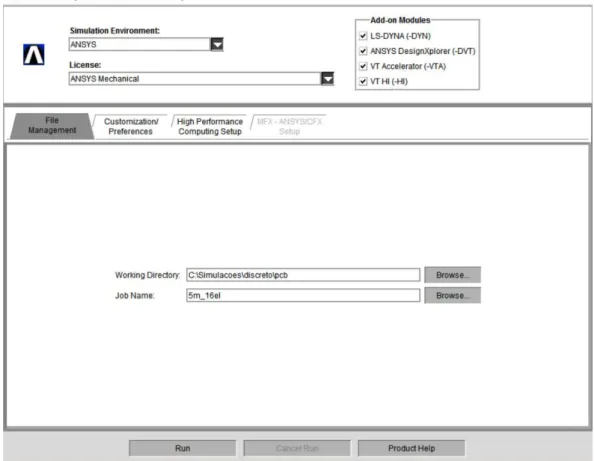 Figura 3.7 Tela de gerenciamento de arquivos 