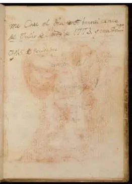 Figura 8 - Francisco de Goya - Anotação sobre o casamento do artista (1773) – Nº de Catalogo 89