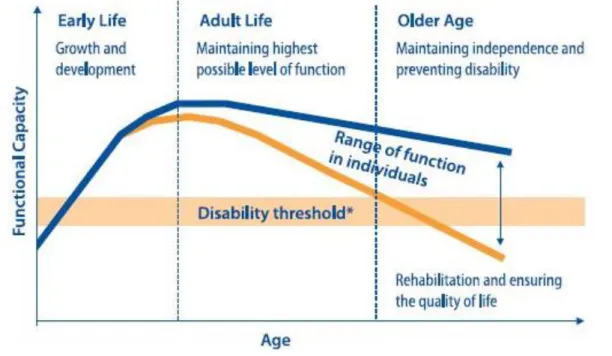 Figura 5 - Manutenção da capacidade funcional ao longo da vida 