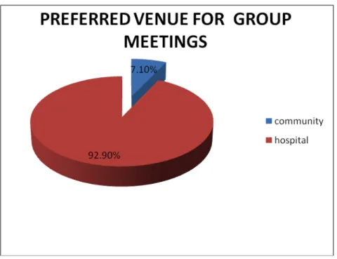 Table 8. Areas of activity of the Family Support Group  Areas of activity of the Consumer/Family Group  Sharing and receiving information about mental health  Supporting one another emotionally 