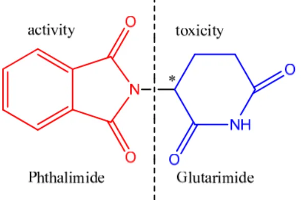 Figure 3. Pharmacophore and toxicophore group of thalidomide. 