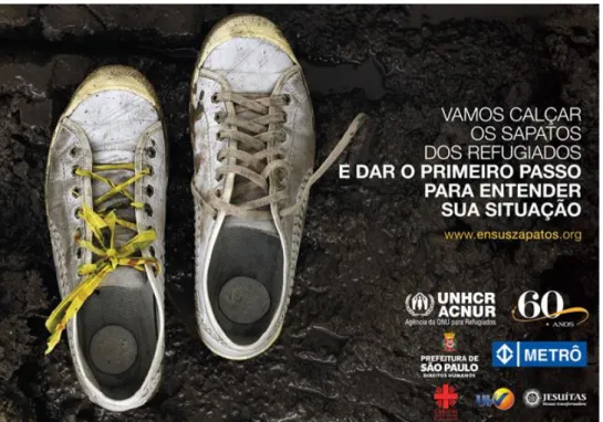 Figura  8:  Cartaz  da  campanha  do  Dia  Mundial  do  refugiado  de  2011.  Fonte: