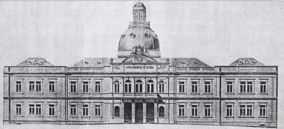 Figure 1.  Project of the Liceu Passos Manuel main facade: Architect Rosendo Carvalheira (1896)