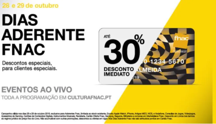 Figura 2 – Peça publicitária dos DNA Fnac de outubro de 2016. http://www.dnoticias.pt 