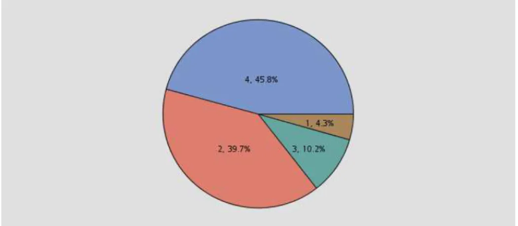 Gráfico 7  –  Dimensões dos Clusters. SAS Enterprise Miner 9.4 