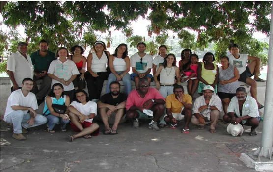 Foto 1: Equipe de pesquisadores da UFSCar, IARA e membros da comunidade de  pescadores de Pirapora-MG