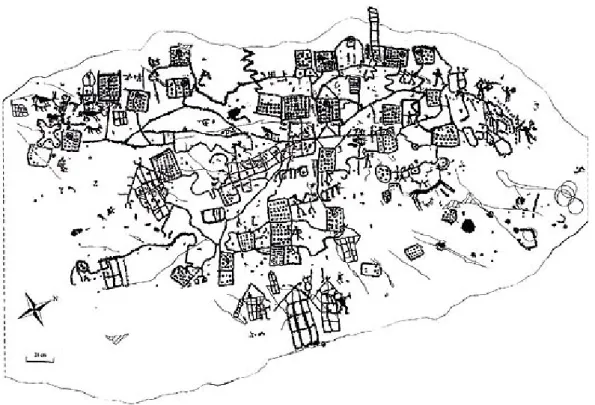 Figura 1 – Cópia do mapa de Bedolina  