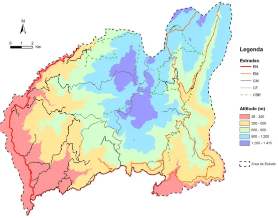 Figura 3.3 - Distribuição da rede viária 
