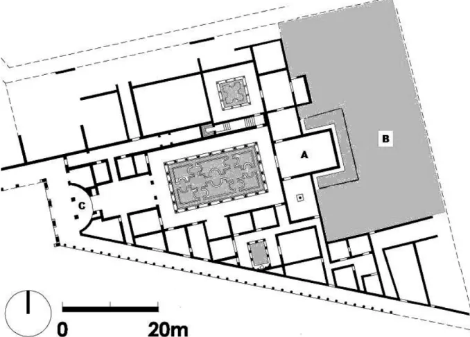 Fig. 5. Plan of the house of the water jets (extracted from Correia &amp; Alarcão 2008)