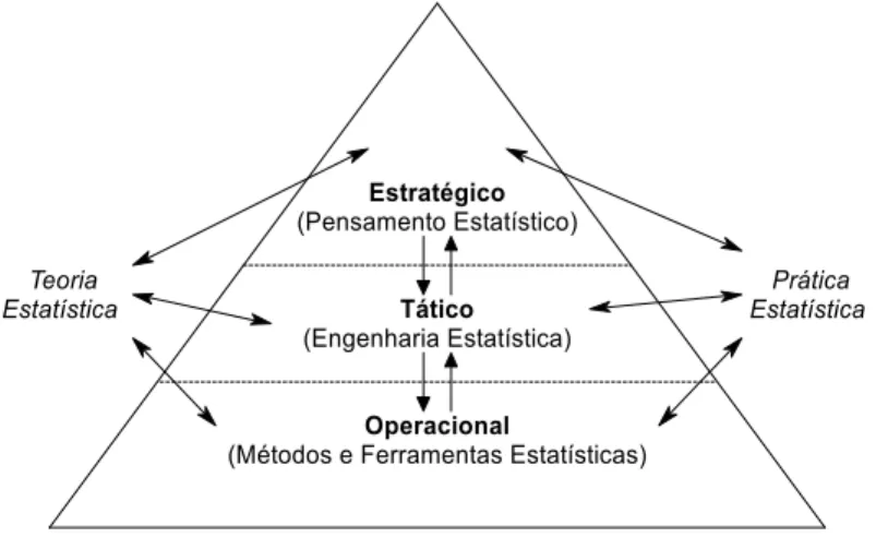 Figura 2.3: O Pensamento Estatístico no nível estratégico de uma organização. 