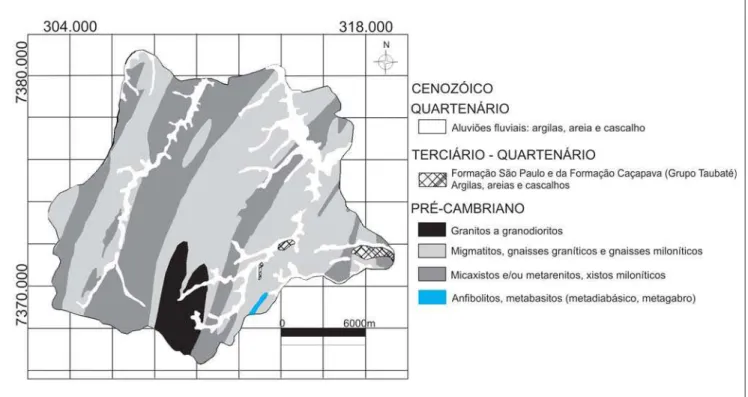 Figura 2 - Mapa geológico do município Itapecerica da Serra. Fonte: Empresa Metropolitana de Planejamento da Grande São Paulo