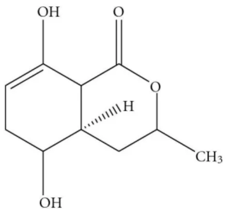Figura 2. 5-hydroxiramulosin produzido pelo fungo endofítico Phoma sp. 