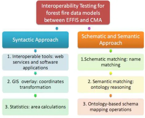 Figure 6. The workflow of interoperability testing for forest data models. 