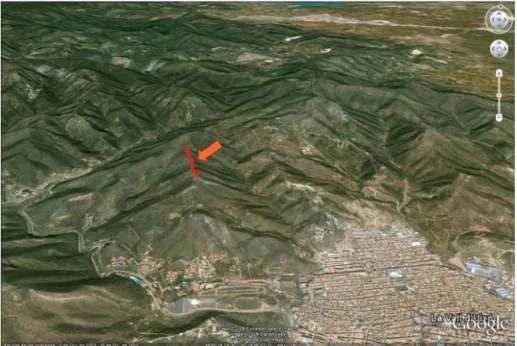 Figure 7: 3D Google Earth view of the same area of figure 6.