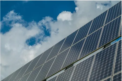 Figure 2.27 Cloud shadow on PV panels as time-dependent obstacle. 