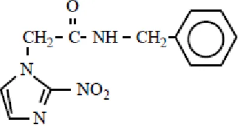 Figura 1: Estrutura química do benznidazol 