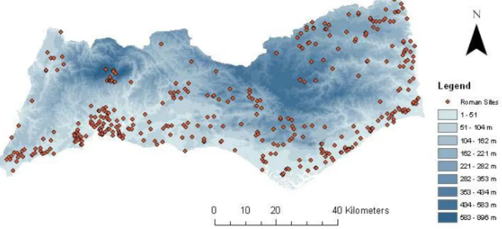 Figure 9 - Generated Elevation of the Algarve Area 