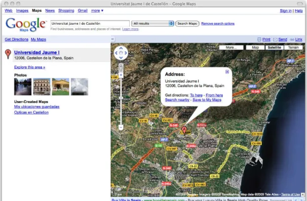 Figure 1: Google Maps is the web-based map service offered by Google. 