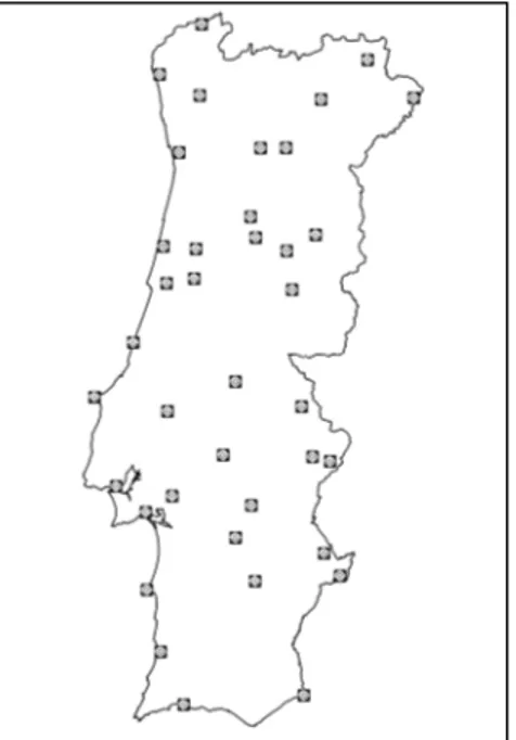 Figura 3.2 – Normais Climatológicas 1971-2000 (Instituto de Meteorologia, I. P.)  3.2.2 Seleção das equações 